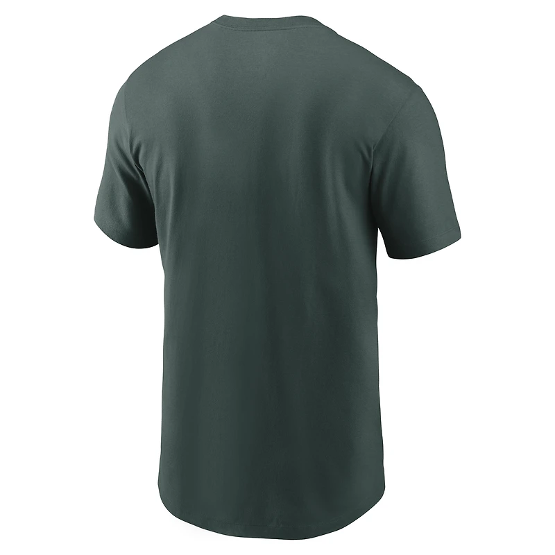 T-shirt Nike vert Michigan State Spartans Primetime Kinetic pour homme