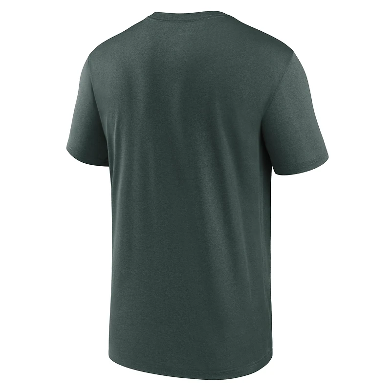T-shirt Nike vert Michigan State Spartans Primetime Legend Football Icon Dri-FIT pour homme