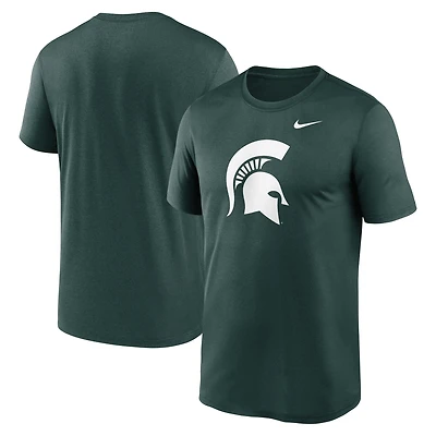 T-shirt Nike gris chiné avec logo Michigan State Spartans Primetime Legend pour homme