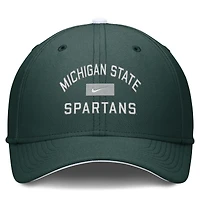 Men's Nike Green Michigan State Spartans Primetime Rise Swoosh Flex Hat