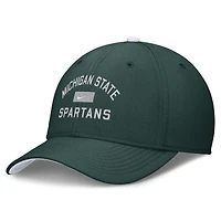 Men's Nike Green Michigan State Spartans Primetime Rise Swoosh Flex Hat