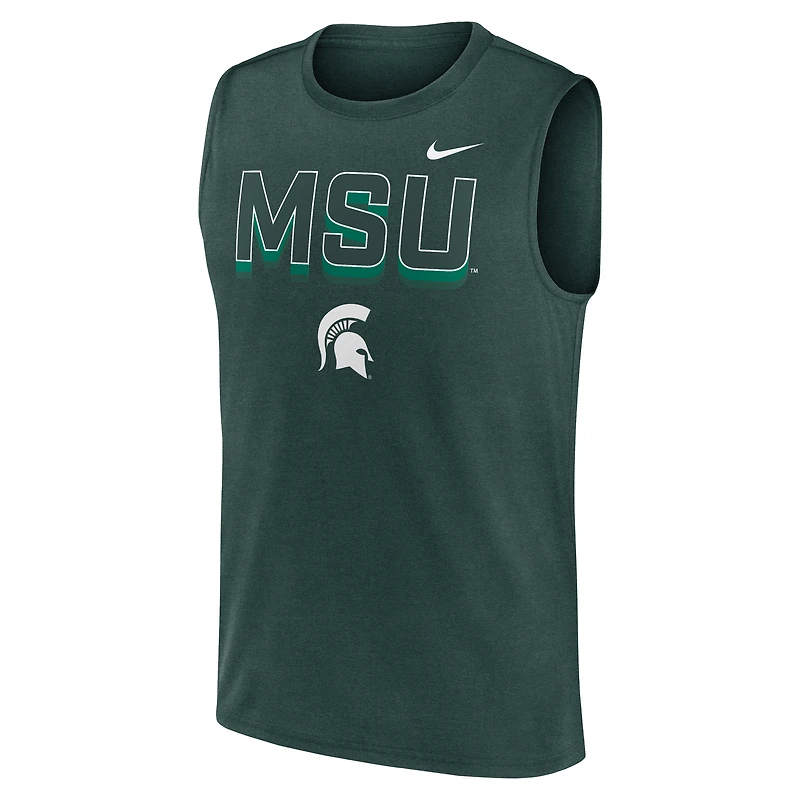 Débardeur Nike vert Michigan State Spartans Primetime Tricode Legend Dri-FIT pour homme