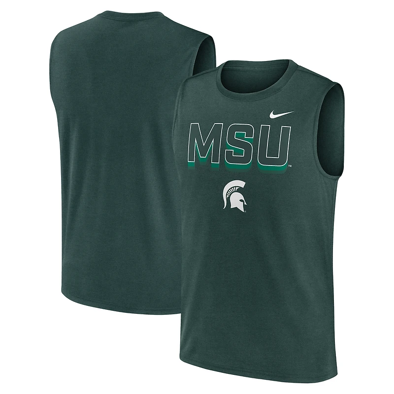 Débardeur Nike vert Michigan State Spartans Primetime Tricode Legend Dri-FIT pour homme