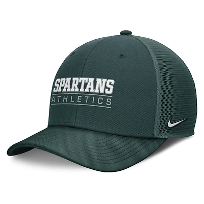 Casquette ajustable Nike verte Michigan State Spartans Rise pour homme