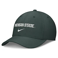 Men's Nike Green Michigan State Spartans Rise On-Field SwooshFlex Dri-FIT Flex Hat