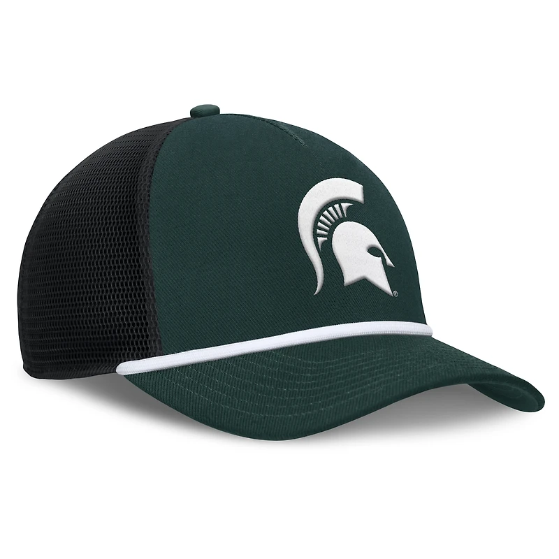 Men's Nike Green Michigan State Spartans Rise Primetime Trucker Adjustable Hat