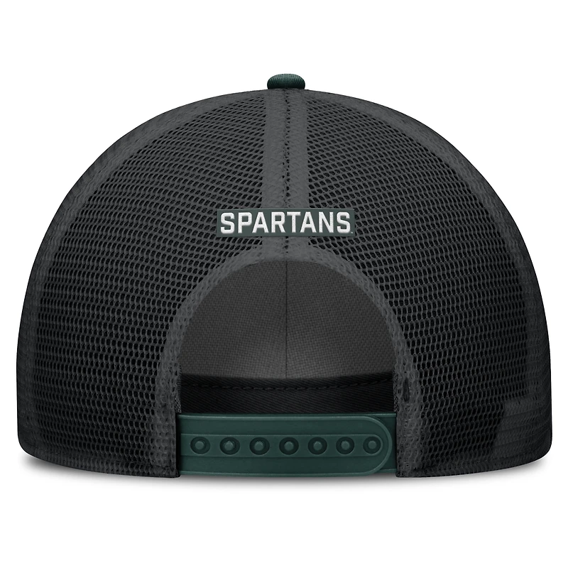 Casquette ajustable Nike verte Michigan State Spartans Rise Primetime Trucker pour homme