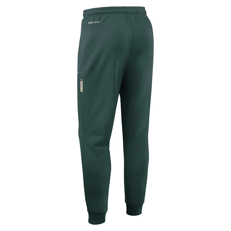 Men's Nike Green Michigan State Spartans Sideline Standard Issue Dri-FIT Taper Pants