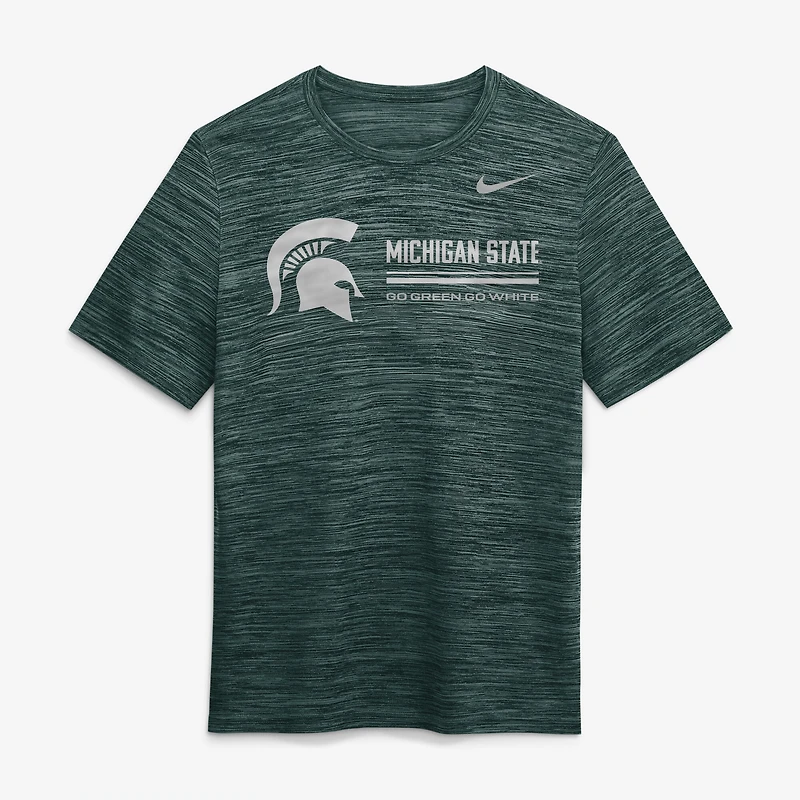 Men's Nike Green Michigan State Spartans Sideline Velocity Dri-FIT T-Shirt