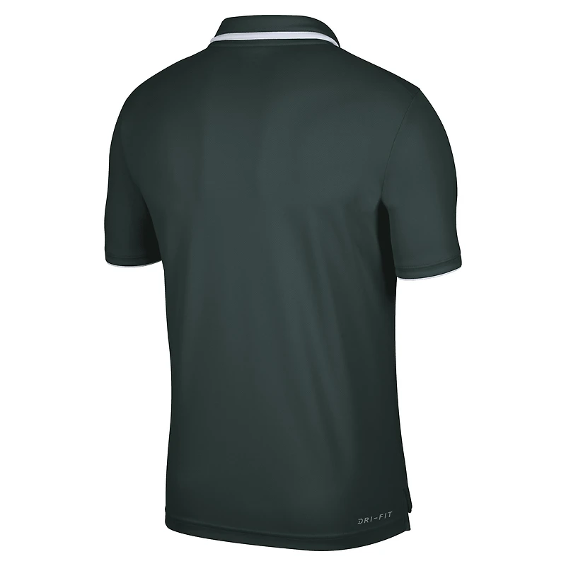 Polo Performance Nike Michigan State Spartans Wordmark pour Homme - Vert