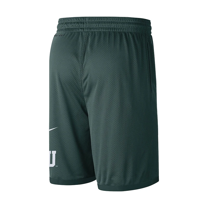 Men's Nike Green Michigan State Spartans Wordmark Performance Shorts