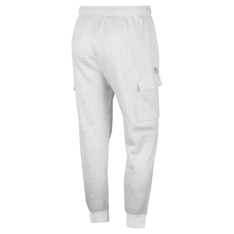 Men's Nike Heather Gray Michigan State Spartans Club Cargo Jogger Pants