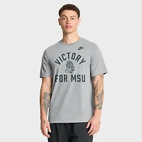 Men's Nike Heather Gray Michigan State Spartans Legacy Mantra Tri-Blend T-Shirt