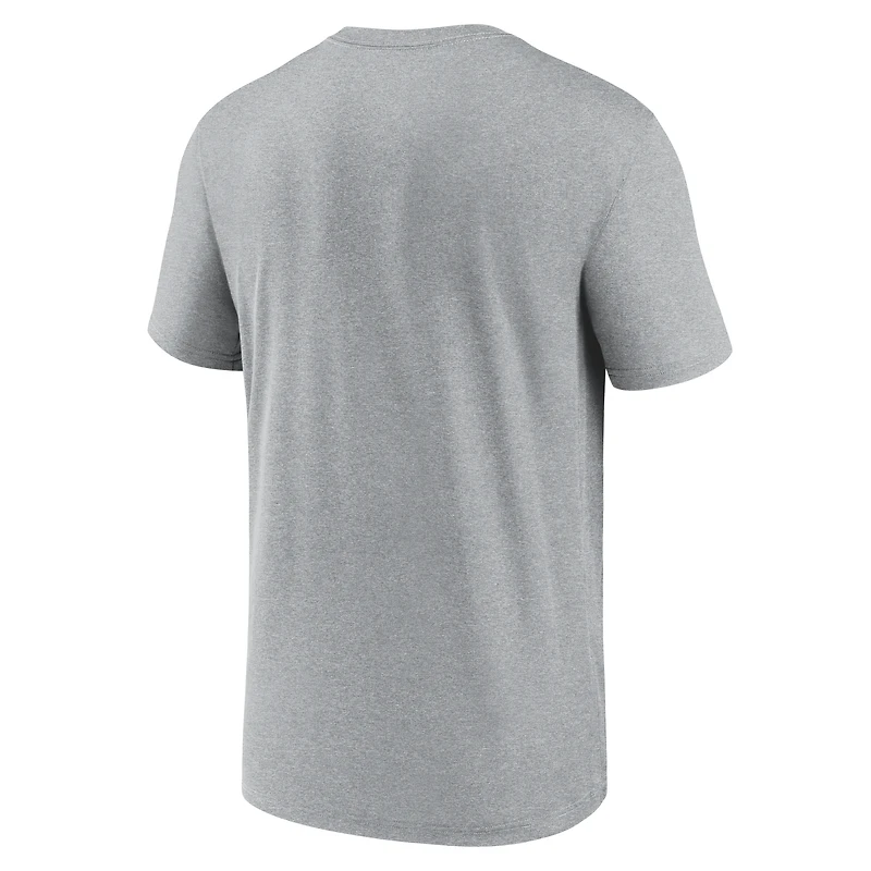 T-shirt Nike Dri-Fit pour homme, gris chiné, Michigan State Spartans Legend, icône du basketball
