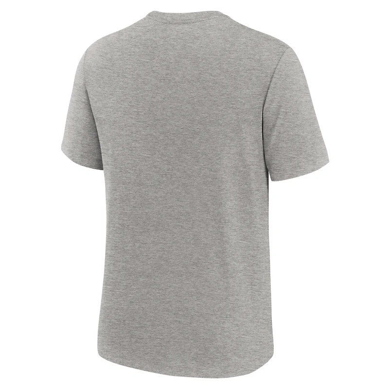 T-shirt à trois mélanges Nike Heather Grey Michigan State Spartans Local Campus Time Honored Tradition pour hommes