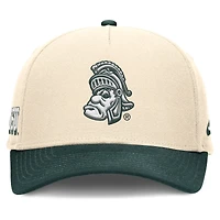Men's Nike Natural/Green Michigan State Spartans Academic Rise Dri-FIT Adjustable Hat