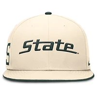 Men's Nike Natural Michigan State Spartans 2026 Primetime True Fitted Hat