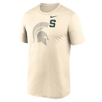 T-shirt Nike Natural Michigan State Spartans Campus Shadow Legend Performance pour homme