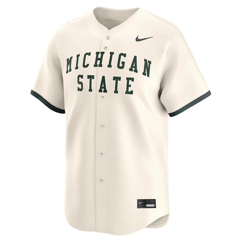 Men's Nike Natural Michigan State Spartans College Baseball Limited Jersey