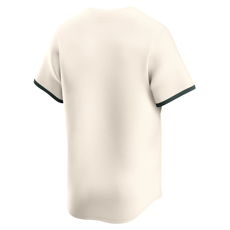 Men's Nike Natural Michigan State Spartans College Baseball Limited Jersey