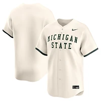 Men's Nike Natural Michigan State Spartans College Baseball Limited Jersey