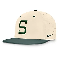 Men's Nike Natural Michigan State Spartans On-Field Dugout True Performance Fitted Hat