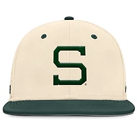 Casquette ajustée True Performance On-Field Dugout Nike Natural Michigan State Spartans pour homme