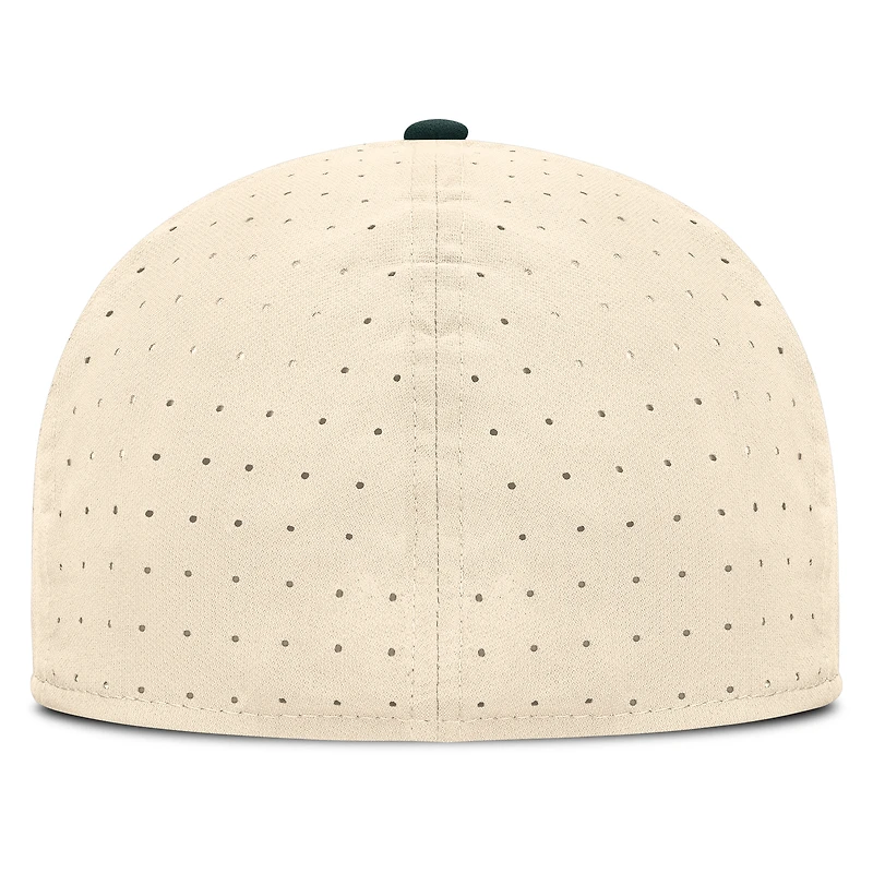 Men's Nike Natural Michigan State Spartans On-Field Dugout True Performance Fitted Hat