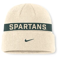 Men's Nike Natural Michigan State Spartans Peak Primetime Utility Cuffed Knit Hat