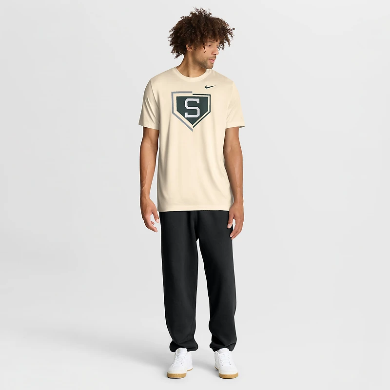 Men's Nike Natural Michigan State Spartans Primetime Baseball Icon Legend Dri-FIT T-Shirt