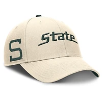 Casquette ajustable Nike Natural Michigan State Spartans Primetime Rise pour homme