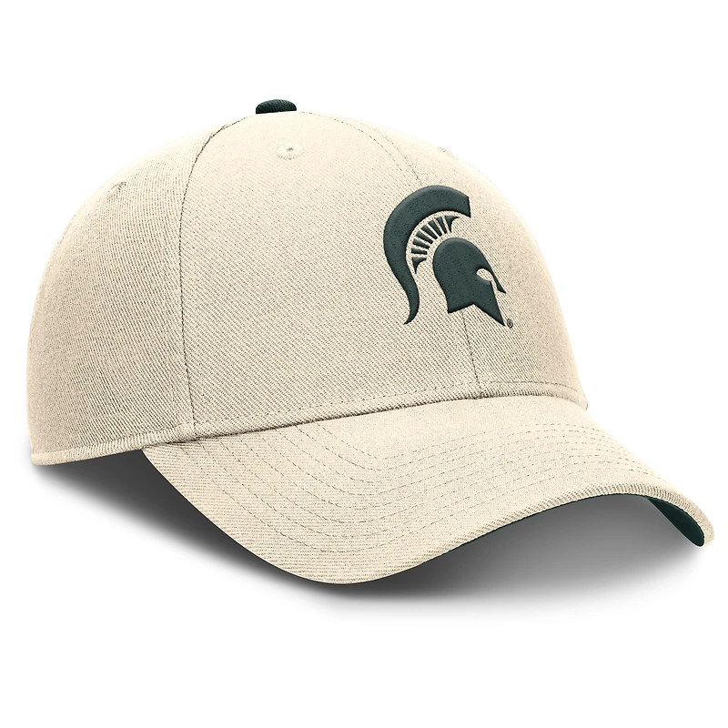 Casquette ajustable Nike Natural Michigan State Spartans Primetime Rise Dri-FIT pour homme
