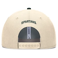 Casquette ajustable Nike Natural Michigan State Spartans Primetime Rise Dri-FIT pour homme
