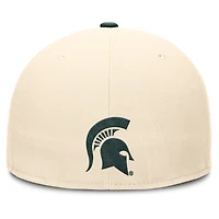Men's Nike Natural Michigan State Spartans Primetime True Dri-FIT Fitted Hat