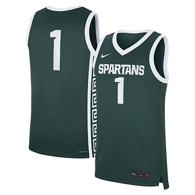 Maillot réplique vert Michigan State Spartans Road #1 Nike pour homme