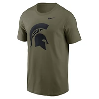 Men's Nike Olive Michigan State Spartans Primetime Logo Dri-FIT T-Shirt