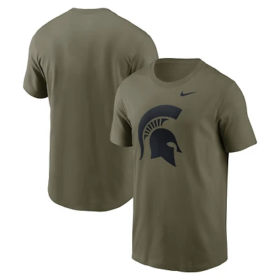 Men's Nike Olive Michigan State Spartans Primetime Logo Dri-FIT T-Shirt