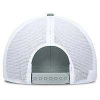 Men's Nike  Silver/White Michigan State Spartans 2025 On-Field Rise Engineered Trucker Adjustable Hat