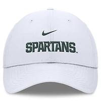 Men's Nike White Michigan State Spartans 2024/25 On-Field Club Performance Adjustable Hat