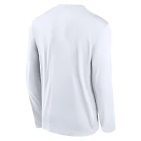 Men's Nike Michigan State Spartans 2025 Courtside Basketball Shootaround Legend Dri-FIT Long Sleeve T-Shirt