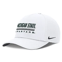 Men's Nike  White Michigan State Spartans 2026 Sideline Dri-FIT Rise Adjustable Hat