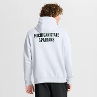 Sweat à capuche en polaire Nike blanc pour homme, modèle Two-Hit Club, inspiré des Spartans de l'université d'État du Michigan