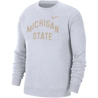 Sweat-shirt à enfiler Nike Michigan State Spartans Campus pour hommes, blanc