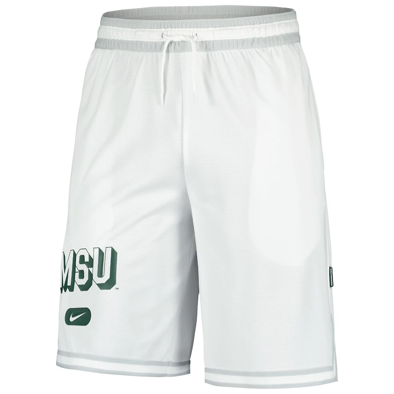 Men's Nike White Michigan State Spartans DNA 3.0 Performance Shorts