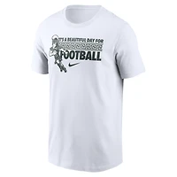 T-shirt de fan Nike Michigan State Spartans pour homme, blanc