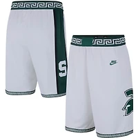 Short de basketball rétro Nike Michigan State Spartans Limited pour homme, blanc