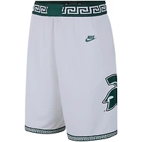 Short de basketball rétro Nike Michigan State Spartans Limited pour homme, blanc