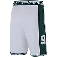 Short de basketball rétro Nike Michigan State Spartans Limited pour homme, blanc