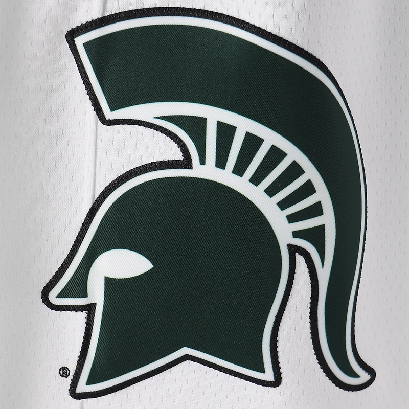 Short de basketball rétro Nike Michigan State Spartans Limited pour homme, blanc
