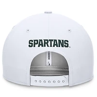 Casquette Snapback Nike Michigan State Spartans On-Field Pro Bill pour homme blanche